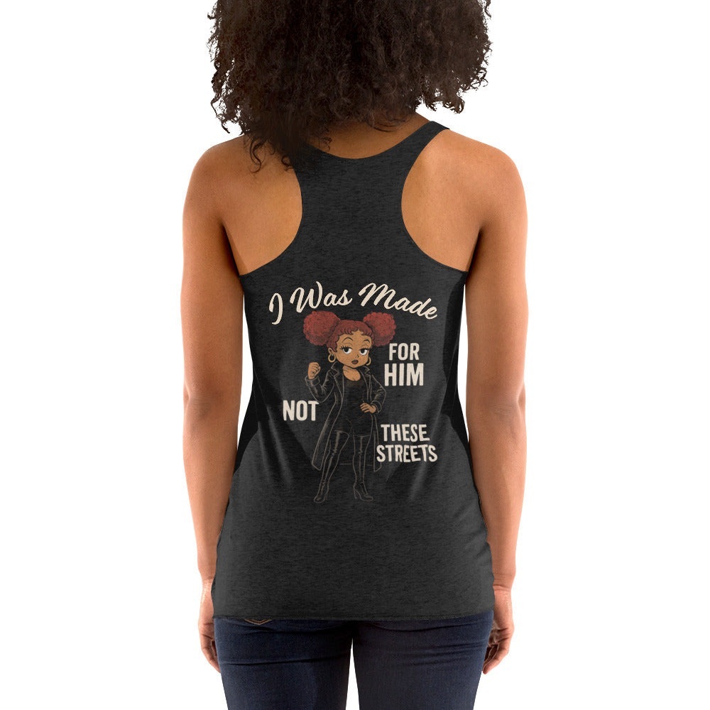 Gray Backless Tank Top with Racerback Style